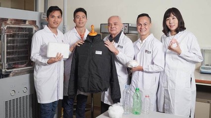 新加坡国立大学创新研发 世界首个塑料瓶制隔热与隔音气凝胶材料